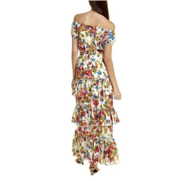 EYWASOULS MALIBU Inka Tiered Floral Maxi Dress Bohemian Summer - Size XS / S - Picture 2 of 16